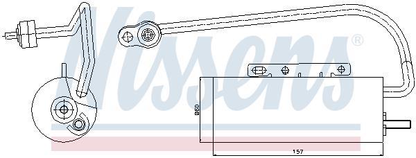 Filtre déshydrateur du circuit de climatisation NISSENS ref. 95339