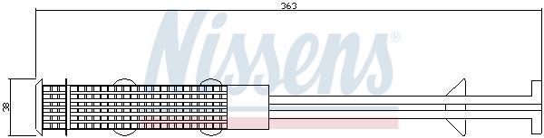 Filtro desidratante de climatização NISSENS ref. 95357