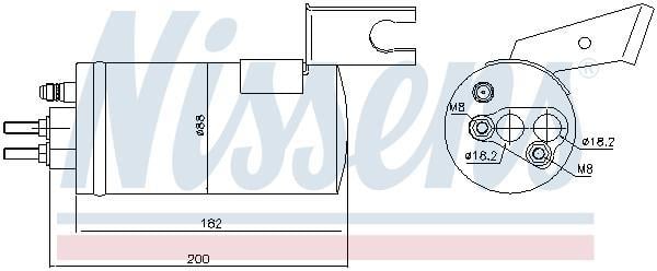 Secador, aire acondicionado NISSENS ref. 95368