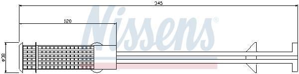 Filtre déshydrateur du circuit de climatisation NISSENS ref. 95407