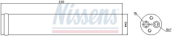 Filtre déshydrateur du circuit de climatisation NISSENS 95426