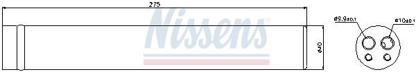 Secador, aire acondicionado NISSENS ref. 95441