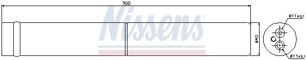 Filtre déshydrateur du circuit de climatisation NISSENS ref. 95442