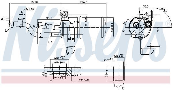 Secador, aire acondicionado NISSENS ref. 95449