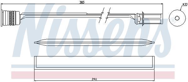 Secador, aire acondicionado NISSENS ref. 95466