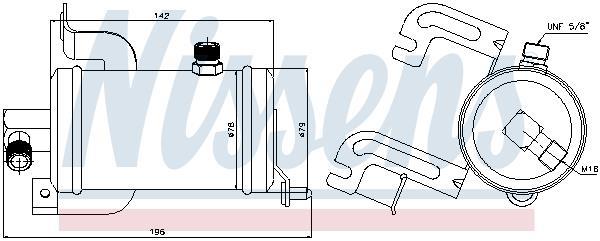 Secador, aire acondicionado NISSENS ref. 95474
