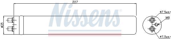 Filtre déshydrateur du circuit de climatisation NISSENS 95480