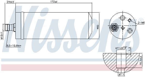 Secador, aire acondicionado NISSENS ref. 95489