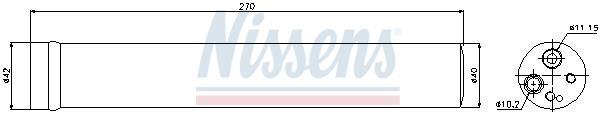 Secador, aire acondicionado NISSENS ref. 95504