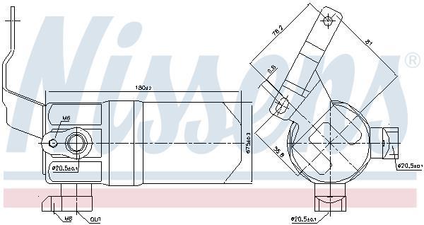 Secador, aire acondicionado NISSENS ref. 95552