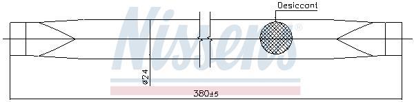 Secador, aire acondicionado NISSENS ref. 95573