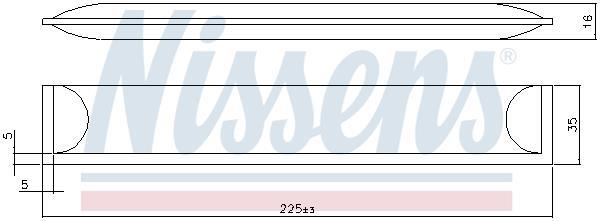 Filtre déshydrateur du circuit de climatisation NISSENS ref. 95608