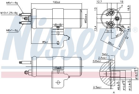 Secador, aire acondicionado NISSENS ref. 95624