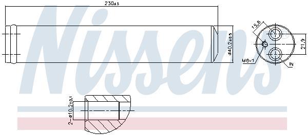 Secador, aire acondicionado NISSENS ref. 95801