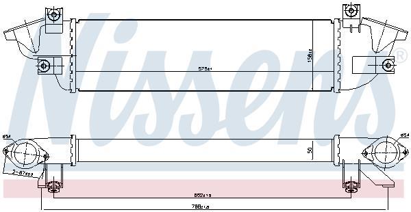 Radiador de admisión, intercooler NISSENS ref. 961010
