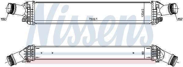 Radiador de admisión, intercooler NISSENS ref. 96111