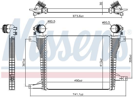 Radiador de admisión, intercooler NISSENS ref. 961124