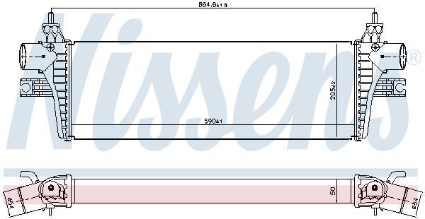 Intercooler permutador ar-ar NISSENS ref. 961169