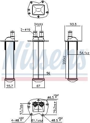 Radiador de admisión, intercooler NISSENS ref. 961221