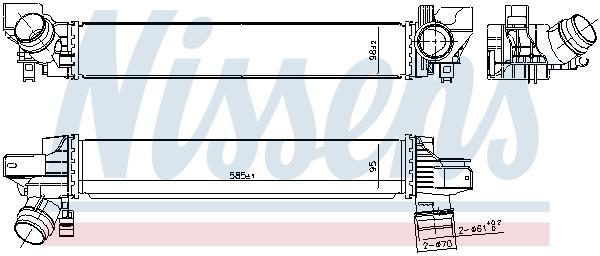 Intercooler permutador ar-ar NISSENS ref. 961233