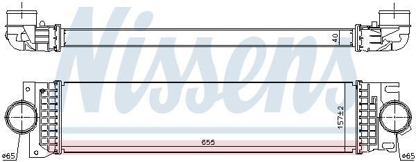 Intercooler permutador ar-ar NISSENS ref. 961235