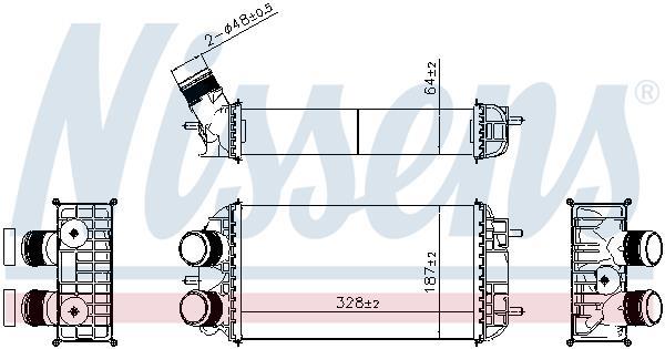 Radiador de admisión, intercooler NISSENS ref. 961318