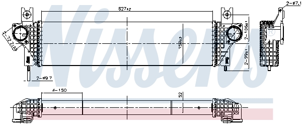 Radiador de admisión, intercooler NISSENS ref. 961365