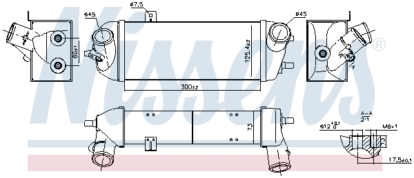 Radiador de admisión, intercooler NISSENS ref. 961413