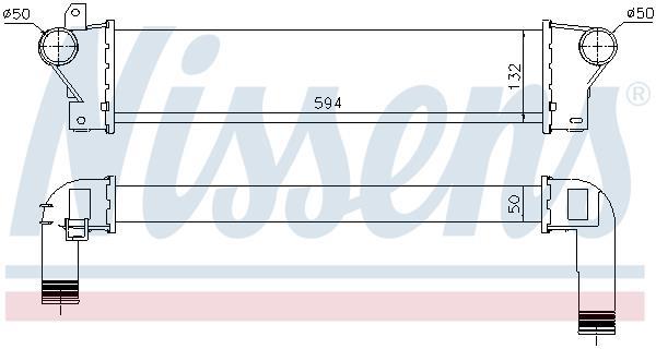 Radiador de admisión, intercooler NISSENS ref. 961425