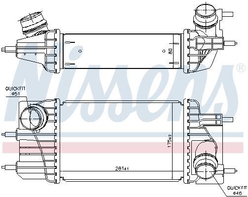 Radiador de admisión, intercooler NISSENS ref. 961433