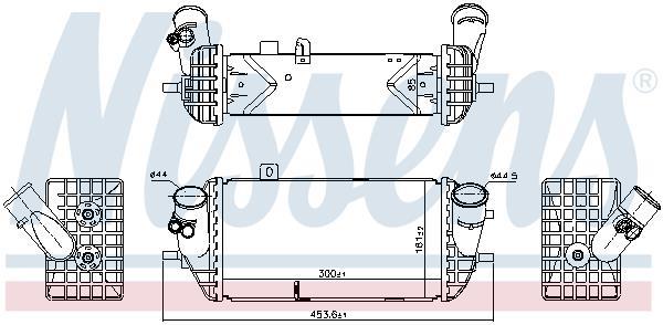 Radiador de admisión, intercooler NISSENS ref. 96144