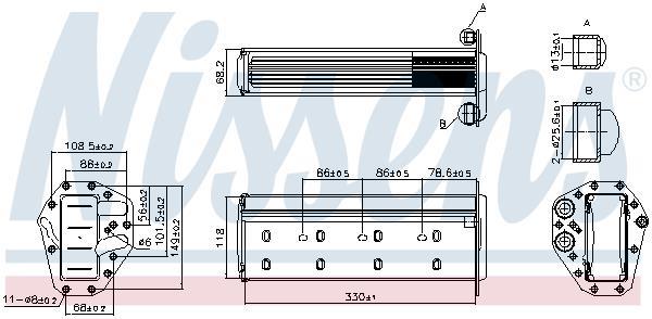 Radiador de admisión, intercooler NISSENS ref. 961447