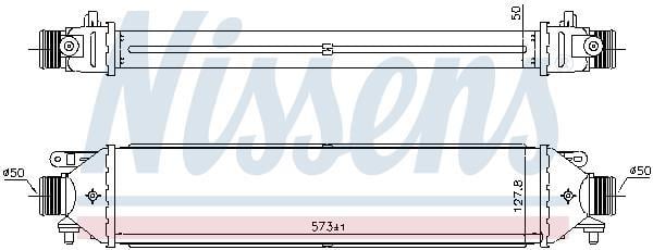 Radiador de admisión, intercooler NISSENS ref. 961464