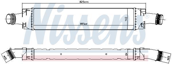 Radiador de admisión, intercooler NISSENS ref. 961466