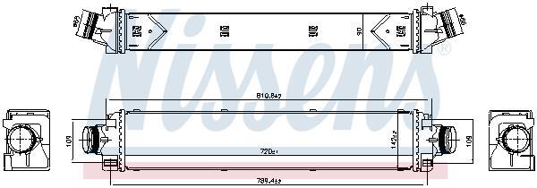 Radiador de admisión, intercooler NISSENS ref. 961467