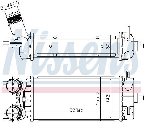 Radiador de admisión, intercooler NISSENS ref. 961483