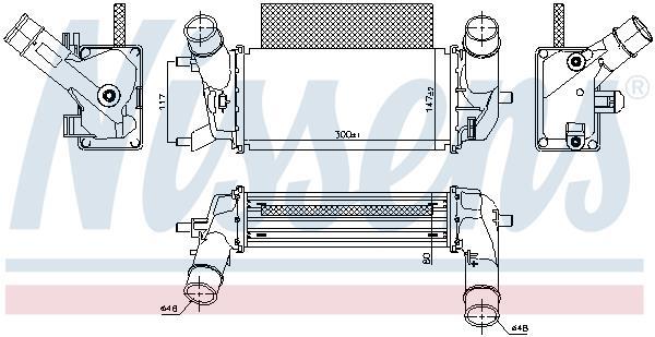 Radiador de admisión, intercooler NISSENS ref. 961486
