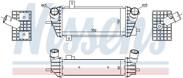 Radiador de admisión, intercooler NISSENS ref. 961493