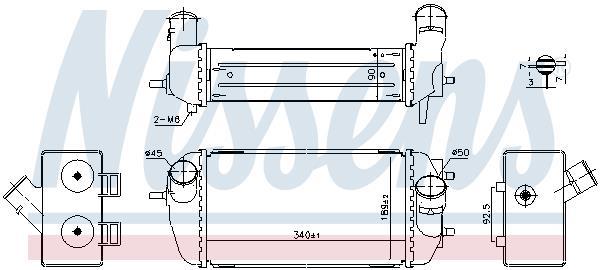 Radiador de admisión, intercooler NISSENS ref. 961495
