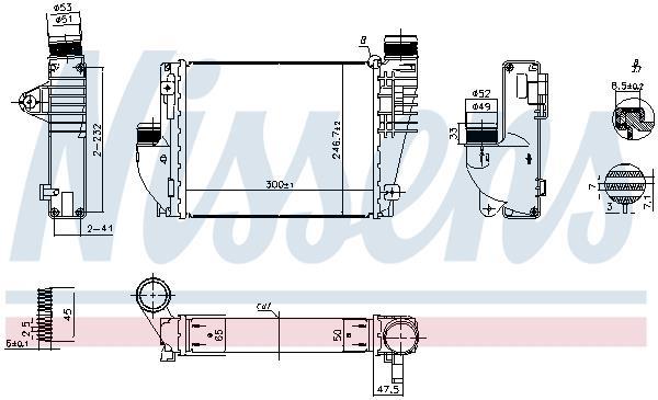 Radiador de admisión, intercooler NISSENS ref. 961523