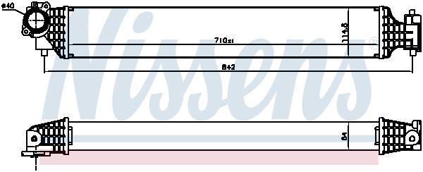 Radiador de admisión, intercooler NISSENS ref. 961527