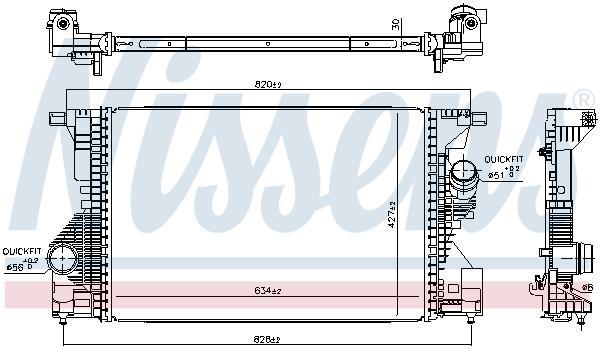 Intercooler permutador ar-ar NISSENS 961560