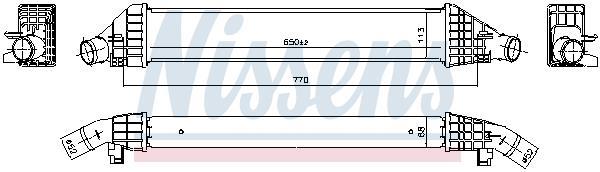 Radiador de admisión, intercooler NISSENS ref. 961582