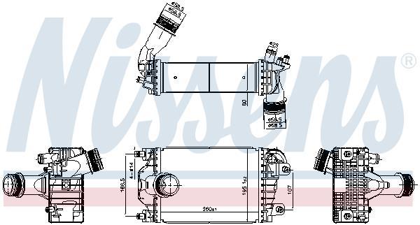 Radiador de admisión, intercooler NISSENS ref. 961602