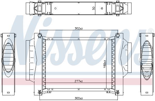 Radiador de admisión, intercooler NISSENS ref. 961604