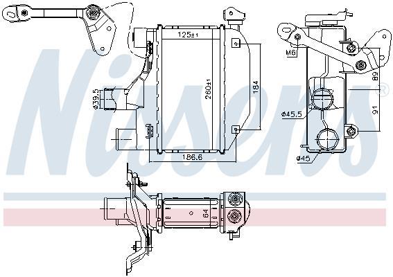 Radiador de admisión, intercooler NISSENS ref. 96164
