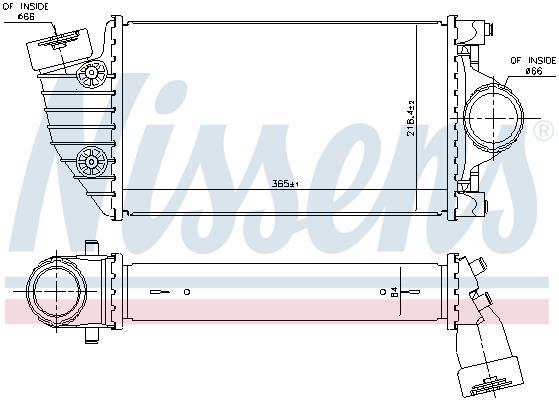 Radiador de admisión, intercooler NISSENS ref. 96174