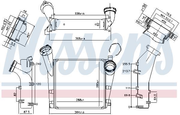Radiador de admisión, intercooler NISSENS ref. 96178