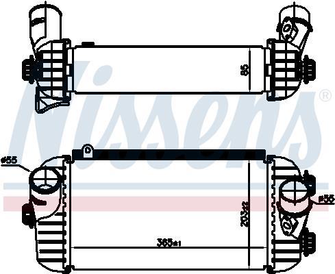 Radiador de admisión, intercooler NISSENS ref. 96187