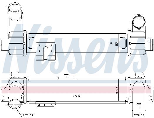 Radiador de admisión, intercooler NISSENS ref. 96215